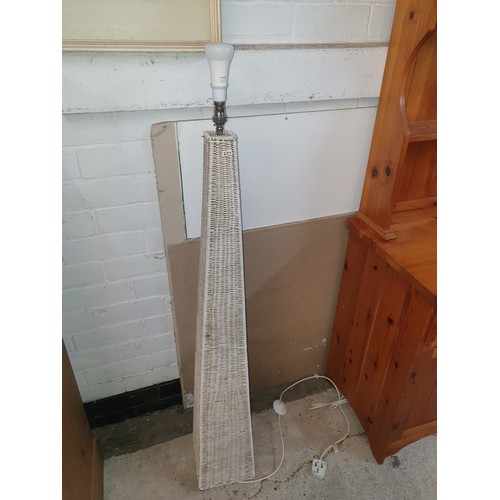 343 - Nice Wicker Standard Lamp