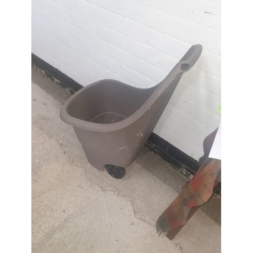 311 - Garden Rubbish/ Weeds Carrier On Wheels