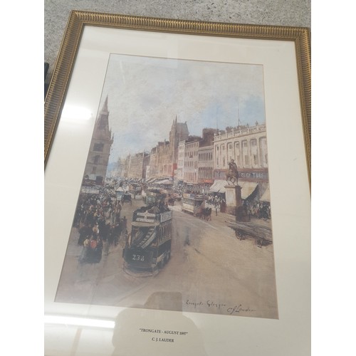 368 - Selection Of Prints, And Watercolour Painting of Easingwold Signed V Waddington Large Print Trongate... 
