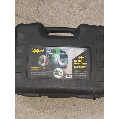 320 - Heavy Duty Exakt SP180 Planer / SanderWith Accesswories In Fitted Case