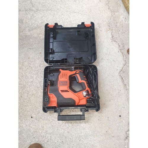321 - Heavy Duty Professional Black And Decker Jigsaw In Fitted Case