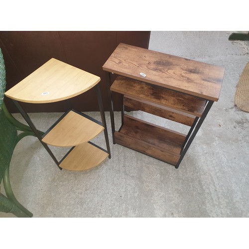 339 - Nice Little Inlaid Side Cabinet With 1 Drawer Front And Storage Shelves, With Magazine Rack / Table ... 