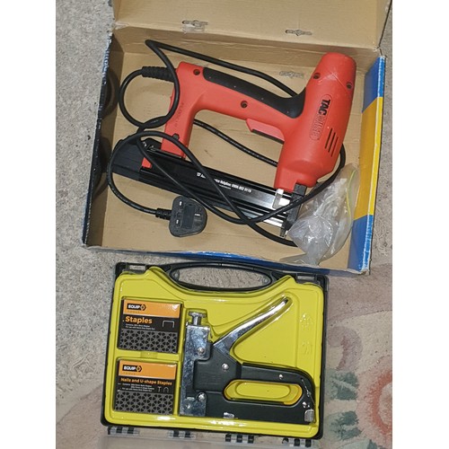 327 - 230V Master Nailer Electric Stapler /Nailer Machine And Manual Heavy Duty Staple Gun With Staples