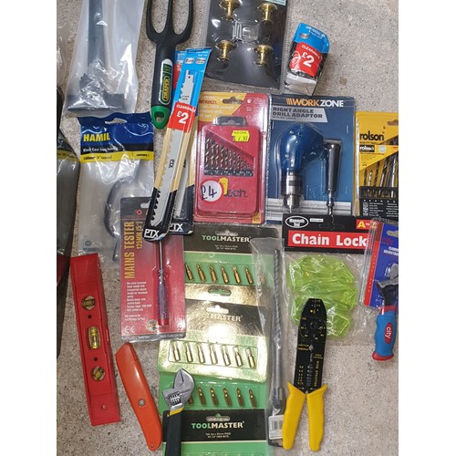 328 - Box Of Assorted New Tools Etc