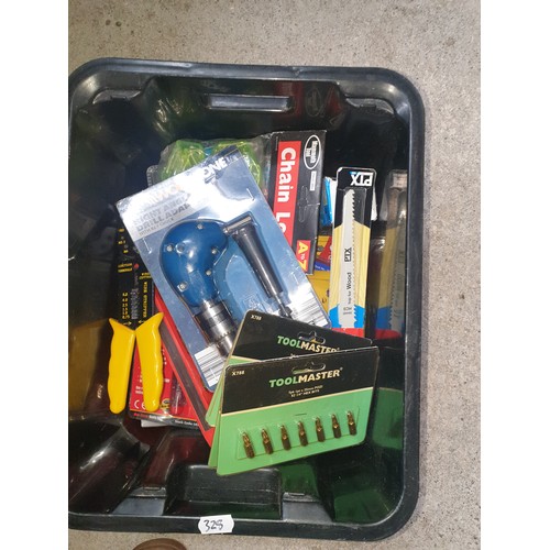 328 - Box Of Assorted New Tools Etc