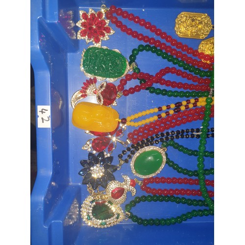 42 - Collection Of Costume Jewellery To Include Oriental Etc.
