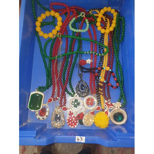 43 - Collection Of Costume Jewellery To Include Oriental etc.