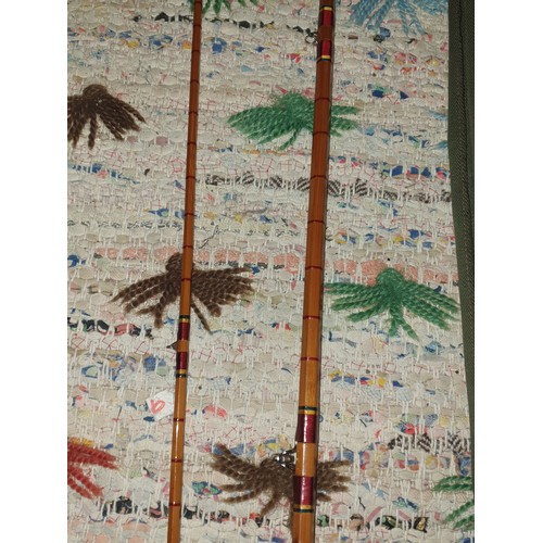 272 - Beautiful Hand Made R Marrs of Shieldhill Falkirk 9 Ft 6 Cane Fly Rod in very good condition with Ro... 