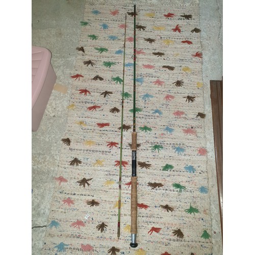 273 - Rare Marrs Of Shieldhill Falkirk Solid Glass Fibre 8ft 6 Spinning Rod With Rod Bag