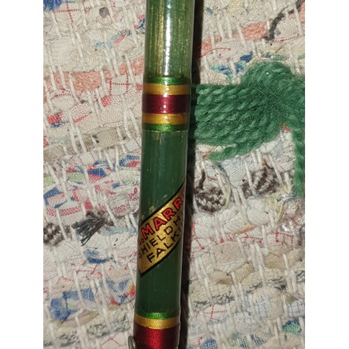 273 - Rare Marrs Of Shieldhill Falkirk Solid Glass Fibre 8ft 6 Spinning Rod With Rod Bag