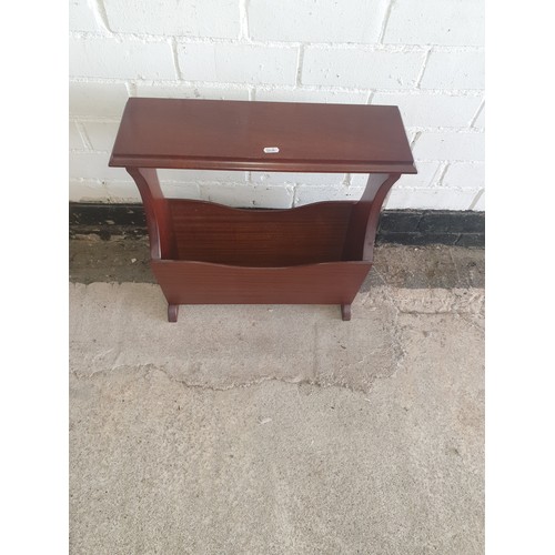 262 - Selection of furniture; Plant Stand , Small Table with 1 Drawer Front And Undershelf with Magazine R... 