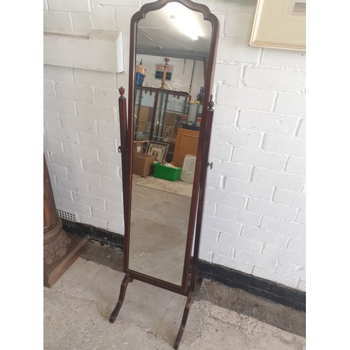 265 - Antique Cheval Mirror.