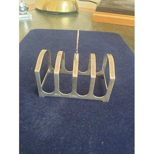 12 - Silver Hallmarked Toast Rack. 41grams.