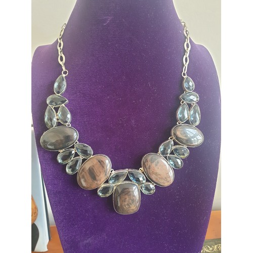 16 - Silver 925 Designer Statement Necklace.