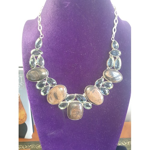 16 - Silver 925 Designer Statement Necklace.