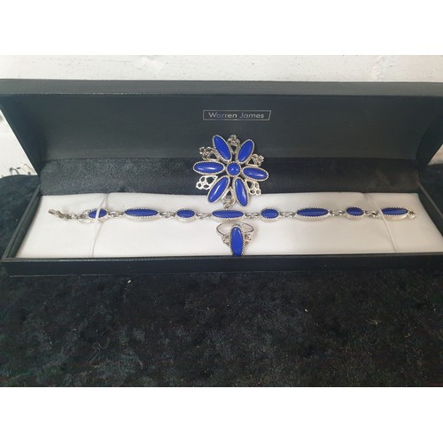 33 - Nice Set Of Sarah Coventry Designer Jewellery Bracelet, Brooch and Ring