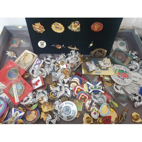 31 - Selection Of Enamel Pin Badges Medals etc