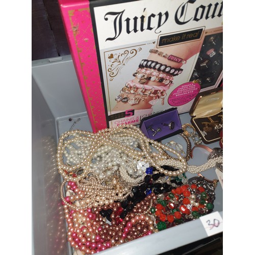 30 - Large Box Costume Jewellery etc