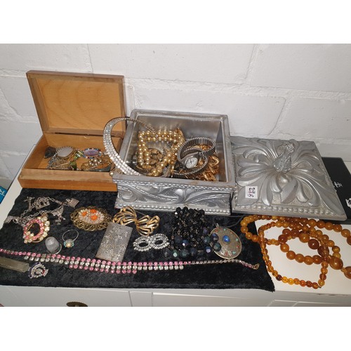 29B - 2 Boxes Assorted Costume Jewellery etc