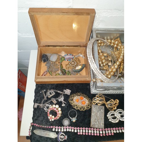 29B - 2 Boxes Assorted Costume Jewellery etc