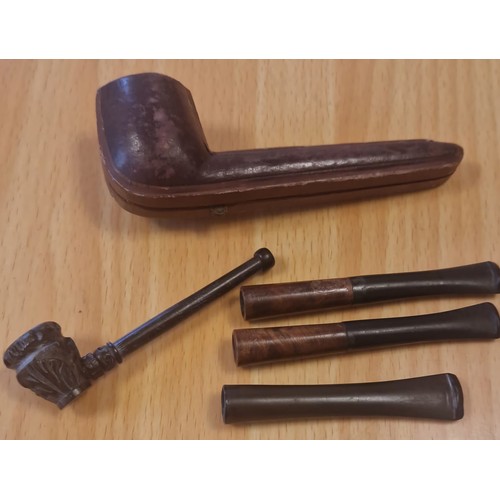 47 - Selection of Vintage & Antique Smoking items; pipes & Cherots.