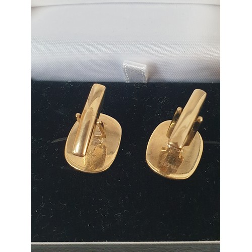 1 - Pair 9ct Gold Cufflinks 12.55 g