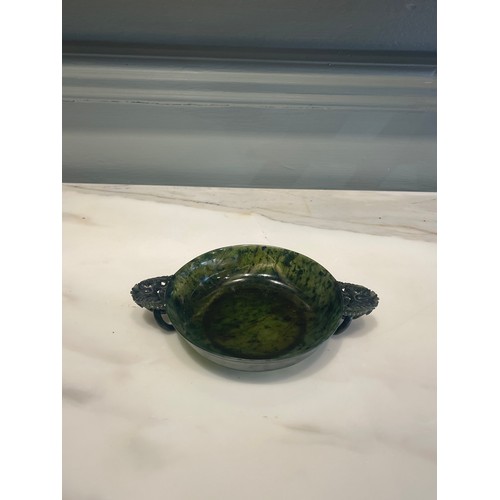 69 - A Chinese Jade Marriage Bowl Of Very Fine QualityCirca 1821-1850. Daoguang. Spinach Jade made in the... 