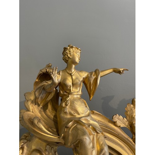 86 - A fine pair of Louis XV ormolu gilt bronze figural chenets with Chinoiserie figures.Condylis Collect... 