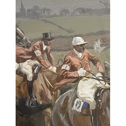 119 - Property of a Gentleman.A Fall at the Point to Point. Lionel Edwards (1878 - 1966). Signed, lower le... 