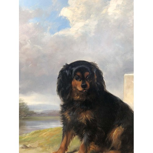 131 - Lord Methuen’s Spaniels Gipsy and Fairy. By William Barraud (London, 1810 - 1850). Signed and dated ... 