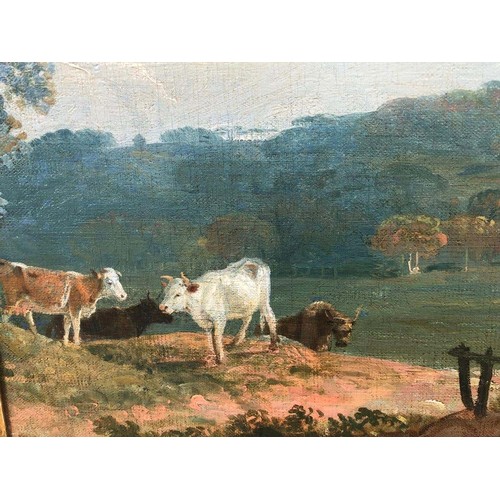 141 - Property of a Gentleman.Landscape with Horses and Cattle. Sawrey Gilpin (1733-1807). Oil on canvas. ... 