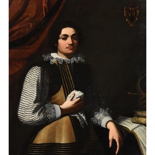 147 - A Portrait of an Italian Nobleman. By Antiveduto Grammatica (1571 - 1626). Italian. Oil on canvas.Pr... 