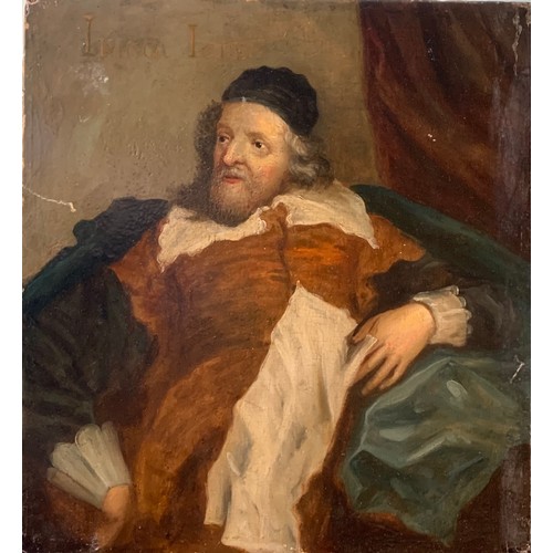 174 - [Δ]Portrait of Inigo Jones (After Van Dyck). Oil on panel.Inscribed upper left: 'Inigo Jones'.... 