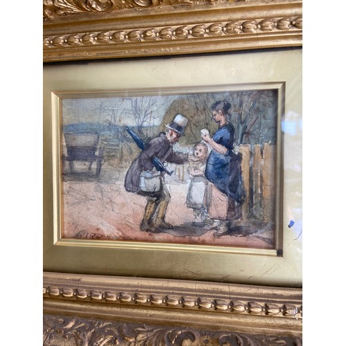 176 - 'Charity.' John Robertson Reid (1851-1926). Watercolour with pencil. Signed lower left. In a large g... 