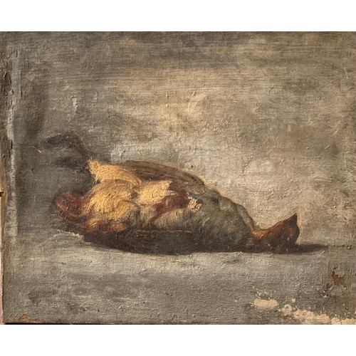 183 - [Δ]A Still Life Of A Partridge (Circle of Daumier). Oil on Canvas.Dimensions:Unframed: 15 in (... 