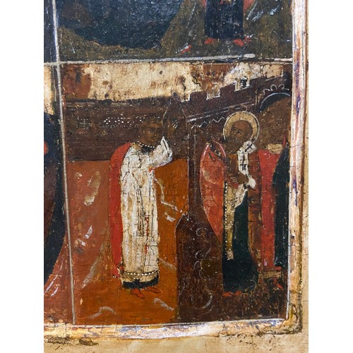 166 - Scenes from the Life of Saint Nicholas. Tempera and gold on panel (vrezka). Russian, c. 1480. P... 