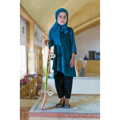 50 - Jessica Fulford-Dobson (b. 1969)Skate Girl, Kabul, June 2014.Chromogenic print, flush-mounted.160 x ... 