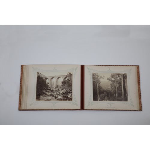 69 - An Album of Photographs of New South Wales Presented to Prince Bismarck.Oblong folio. (365 x 460 mm)... 