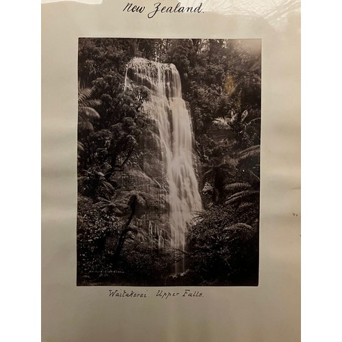 54 - A collection of 63 photographs of New Zealand and topographical interest. 19th century. Including:

... 