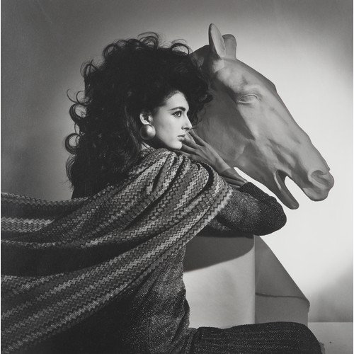 39 - Horst P. Horst (1906 - 1999)Kerry Harper Modelling a Dress by Missoni for Saks Fifth Avenue, 1980s.G... 
