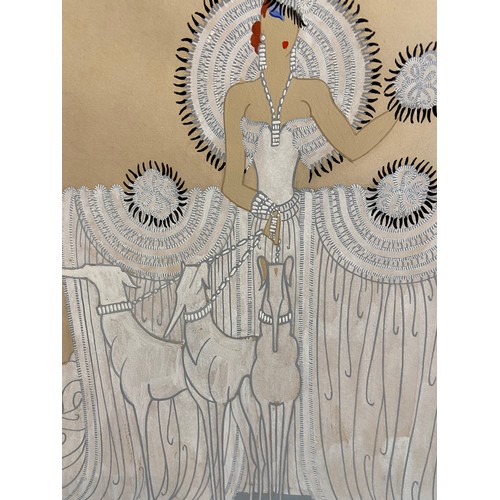 100 - Erté (1892 - 1990)London Palladium 1938Costume: 'Symphony in White'Gouache on paperProperty o... 