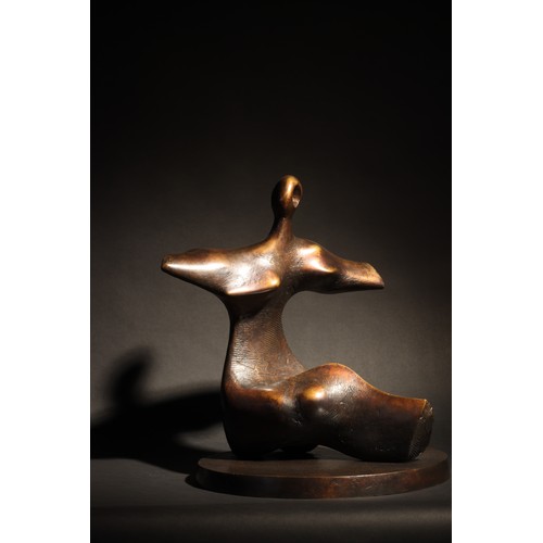 38 - Henry Moore (1898-1986).Working Model for Figure: Arms Outstretched (1960).Conceived in 1960 and cas... 