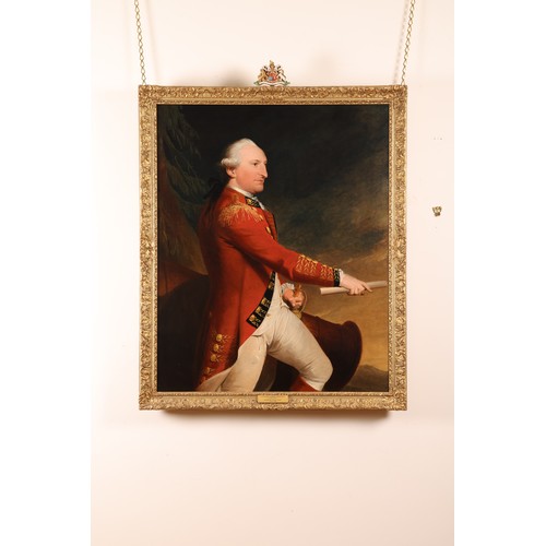 41 - Robert Edge Pine (1730-1788).A 3/4 length portrait of General Amherst in an officer's uniform.1764 (... 