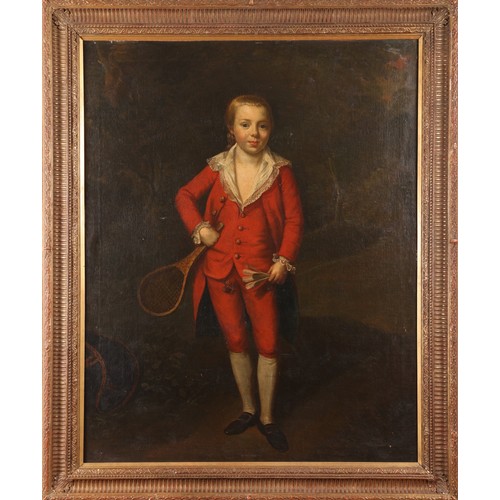 43 - Robert Hunter (fl.1748-1780).Portrait of Owen O’Malley, of Spencer Park, Co. Mayo.Full length, stand... 