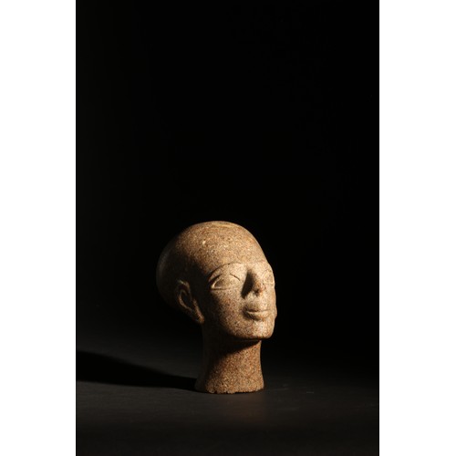 50 -  Ancient Egyptian (?), Amarna period (?).Carved head bust, possibly of a Princess.Hard Stone.Propert... 