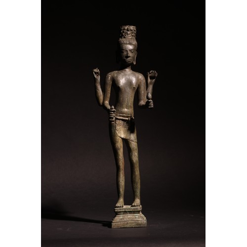53 - South Asian.19th Century. A Hindu Deity.Bronze.Property of a Distinguished Gentleman of Title.Dimens... 