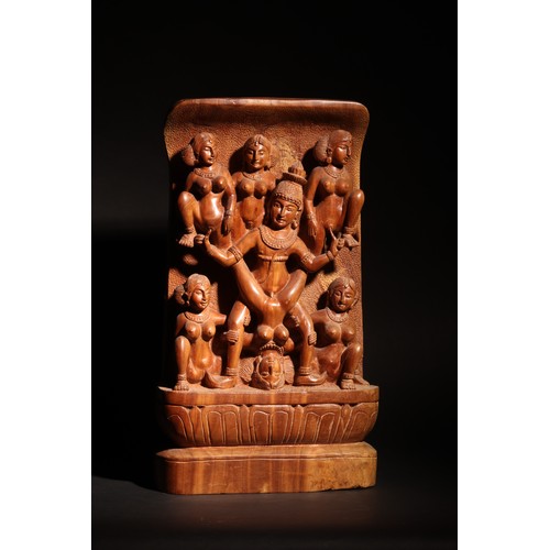 69 - Adapted from the sculptures of Khajuraho.A Set of 13 Extraordinary Carvings of Sensual Interest.Prop... 