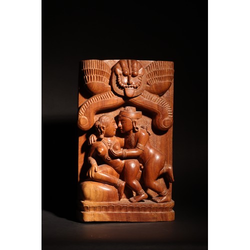 69 - Adapted from the sculptures of Khajuraho.A Set of 13 Extraordinary Carvings of Sensual Interest.Prop... 