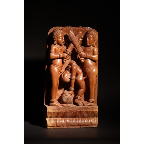 69 - Adapted from the sculptures of Khajuraho.A Set of 13 Extraordinary Carvings of Sensual Interest.Prop... 