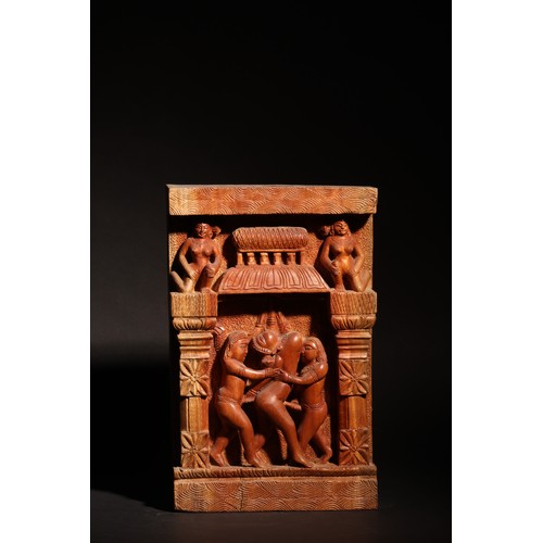 69 - Adapted from the sculptures of Khajuraho.A Set of 13 Extraordinary Carvings of Sensual Interest.Prop... 